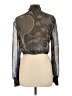 Olivaceous 100% Polyester Paisley Blue Long Sleeve Blouse Size L - photo 2