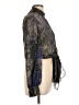 Olivaceous 100% Polyester Paisley Blue Long Sleeve Blouse Size L - photo 4