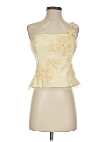 Teri Jon by Rickie Freeman Sleeveless Silk Top (view 1)