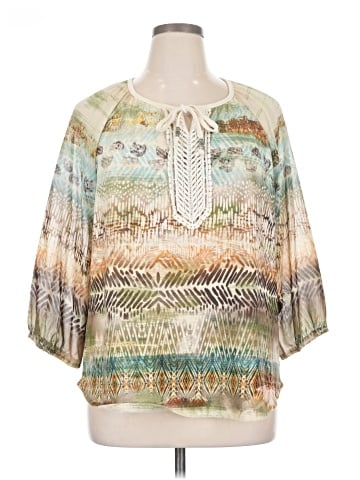 Chico's 3/4 Sleeve Blouse (view 1)
