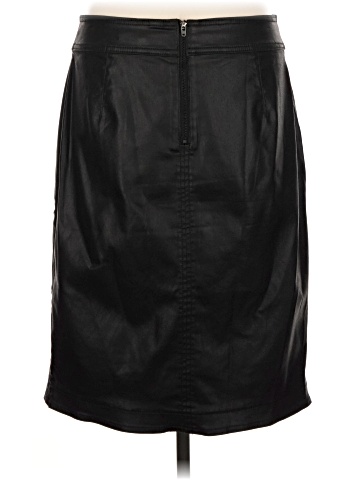 White House Black Market Faux Leather Skirt (view 2)