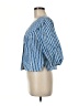 Tory Burch 100% Cotton Blue 3/4 Sleeve Blouse Size 6 - photo 5