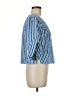 Tory Burch 100% Cotton Blue 3/4 Sleeve Blouse Size 6 - photo 4