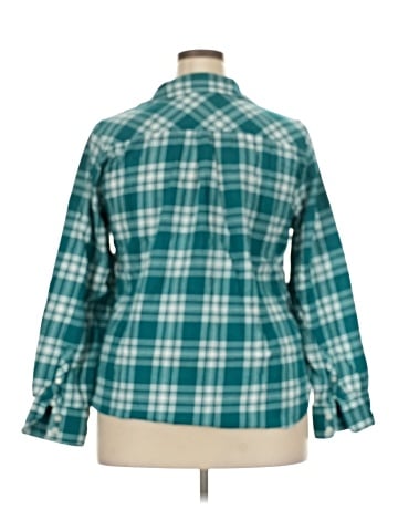 J.Crew Factory Store 3/4 Sleeve Button-Down Shirt (view 2)