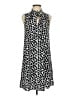 CeCe 100% Polyester Animal Print Black Casual Dress Size 2 - photo 1