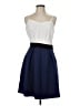 Naf Naf Color Block Blue Casual Dress Size EU 40 / US 10 - photo 1