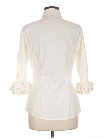 Anne Fontaine 3/4 Sleeve Button-Down Shirt (view 2)
