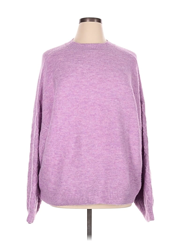 Pre-owned 78 & Sunny Pullover Sweater In Purple