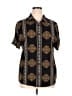 Guess Paisley Brown Short Sleeve Blouse Size XL - photo 1