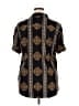 Guess Paisley Brown Short Sleeve Blouse Size XL - photo 2