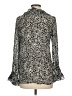 Chico's Design Silver Long Sleeve Blouse Size Med (1) - photo 2