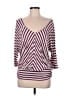 Ella Moss Burgundy 3/4 Sleeve Top Size M - photo 1