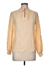 Gloria Vanderbilt 100% Polyester Tan Long Sleeve Blouse Size 8 - photo 1