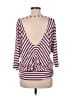 Ella Moss Burgundy 3/4 Sleeve Top Size M - photo 2