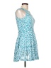 Bebop 100% Polyester Hearts Blue Cocktail Dress Size XS - photo 4