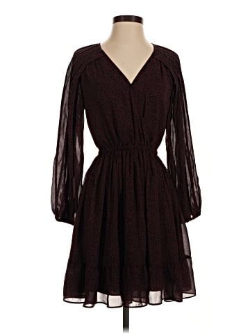 Madewell (Re)sourced Georgette Faux-Wrap Mini Dress (view 1)