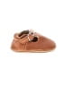MYGGPP 100% Leather Brown Booties Size 1 (estimated, baby) - photo 1
