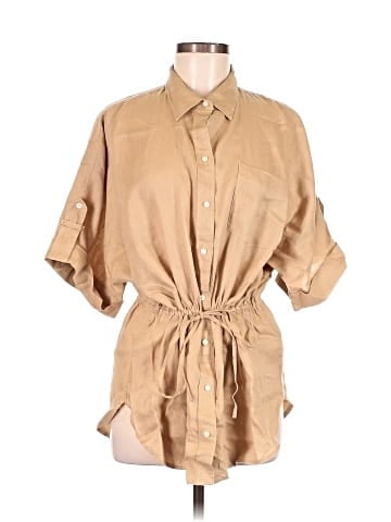 Lauren by Ralph Lauren 3/4 Sleeve Button-Down Shirt (view 1)