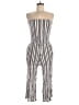 Elan Stripes Ivory Jumpsuit Size M - photo 1