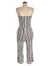 Elan Stripes Ivory Jumpsuit Size M - photo 2