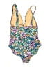 J.Crew Floral Yellow One Piece Swimsuit Size L - photo 2