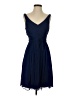 J.Crew 100% Silk Solid Blue Cocktail Dress Size 4 - photo 1