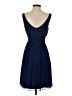 J.Crew 100% Silk Solid Blue Cocktail Dress Size 4 - photo 2