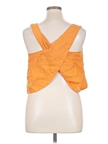 Madewell 100% Linen Cross-Back Sleeveless Top (view 2)