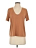 Express Brown Short Sleeve Top Size S - photo 1
