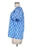CeCe 100% Cotton Blue Short Sleeve Blouse Size M - photo 5