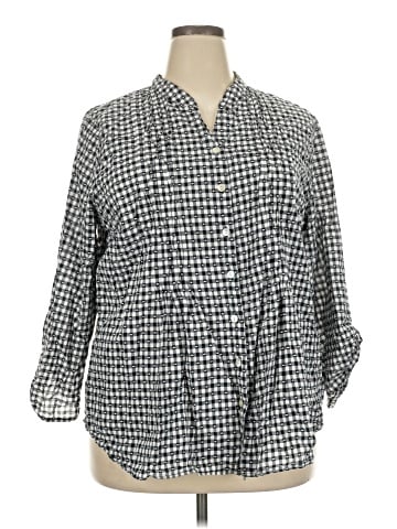 Ruby Rd. 3/4 Sleeve Button-Down Shirt (view 1)