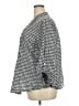 Ruby Rd. Houndstooth Gray 3/4 Sleeve Button-Down Shirt Size 2X - photo 5