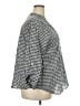 Ruby Rd. Houndstooth Gray 3/4 Sleeve Button-Down Shirt Size 2X - photo 4