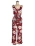 Derek Heart Paisley Burgundy Jumpsuit Size M - photo 1