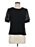 CeCe Black Short Sleeve Top Size M - photo 1