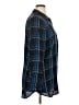 Talbots 100% Rayon Plaid Blue Long Sleeve Button-Down Shirt Size XL - photo 4
