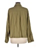 LOGO by Lori Goldstein 100% Rayon Solid Green Jacket Size M - photo 2