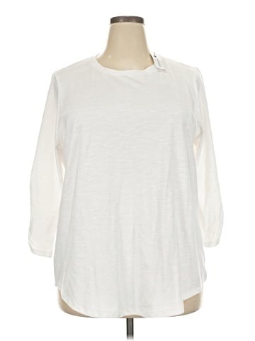 Lane Bryant 3/4 Sleeve T-Shirt (view 1)