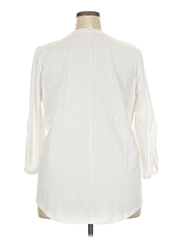Lane Bryant 3/4 Sleeve T-Shirt (view 2)