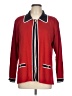 misook 100% Acrylic Red Long Sleeve Blouse Size L - photo 1