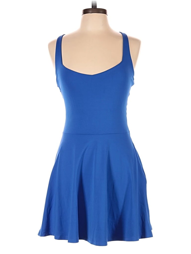 Pre-owned Girlfriend Collective Romper In Blue