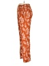 Three Dots Floral Orange Casual Pants Size L - photo 5