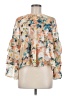 Neiman Marcus 100% Polyester Floral Orange 3/4 Sleeve Blouse Size M - photo 1