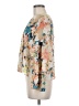 Neiman Marcus 100% Polyester Floral Orange 3/4 Sleeve Blouse Size M - photo 5
