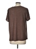 Caslon Brown Short Sleeve Top Size L - photo 2