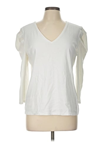 Ann Taylor 3/4 Sleeve T-Shirt (view 1)