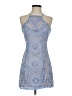 Francesca's 100% Polyester Blue Cocktail Dress Size XS - photo 1