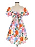 Shein 100% Polyester Floral Orange Cocktail Dress Size 6 - photo 2
