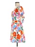 Shein 100% Polyester Floral Orange Cocktail Dress Size 6 - photo 5