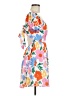 Shein 100% Polyester Floral Orange Cocktail Dress Size 6 - photo 4
